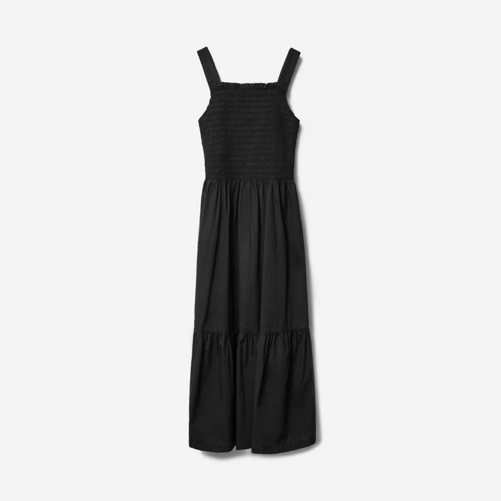 Everlane smock dress black